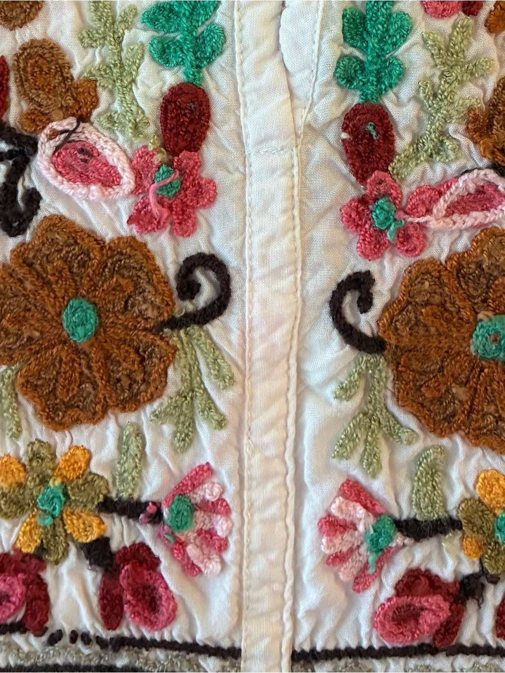 Anu 🌺Embroidered🌺Peasant Top sz Small/Medium - Picture 5 of 5